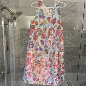 Lola and the Boys Sequin Dress with Fun Patterns